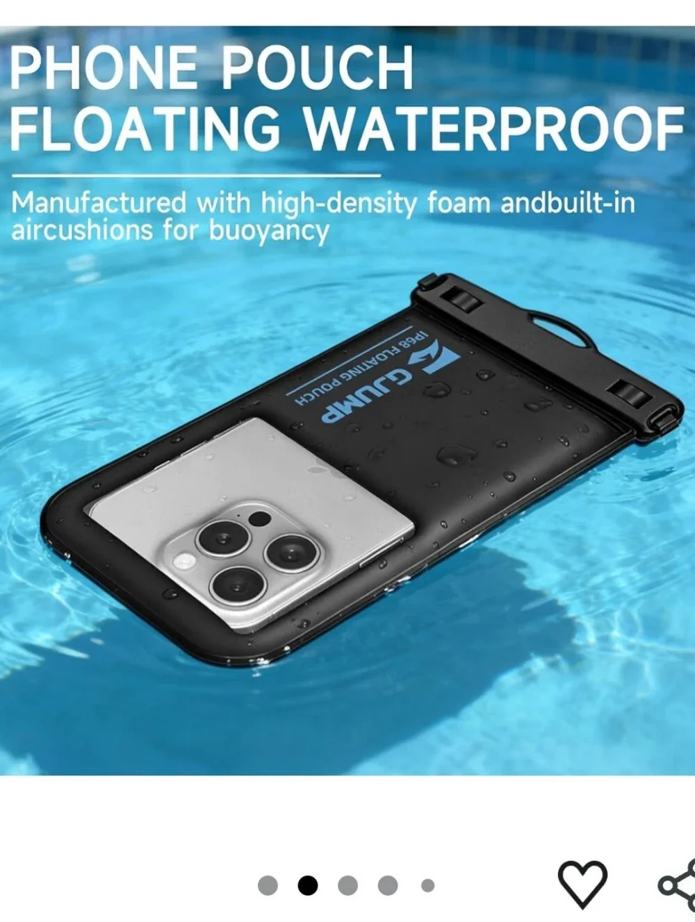 NIB GJUMP Floating Water Proof Phone Pouches